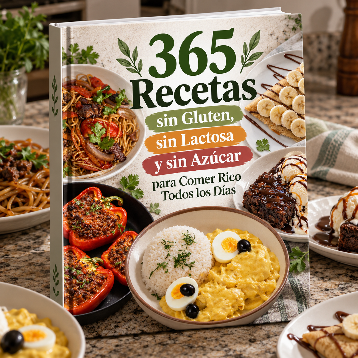 365 Recetas sin Gluten, sin Lactosa y sin Azúcar